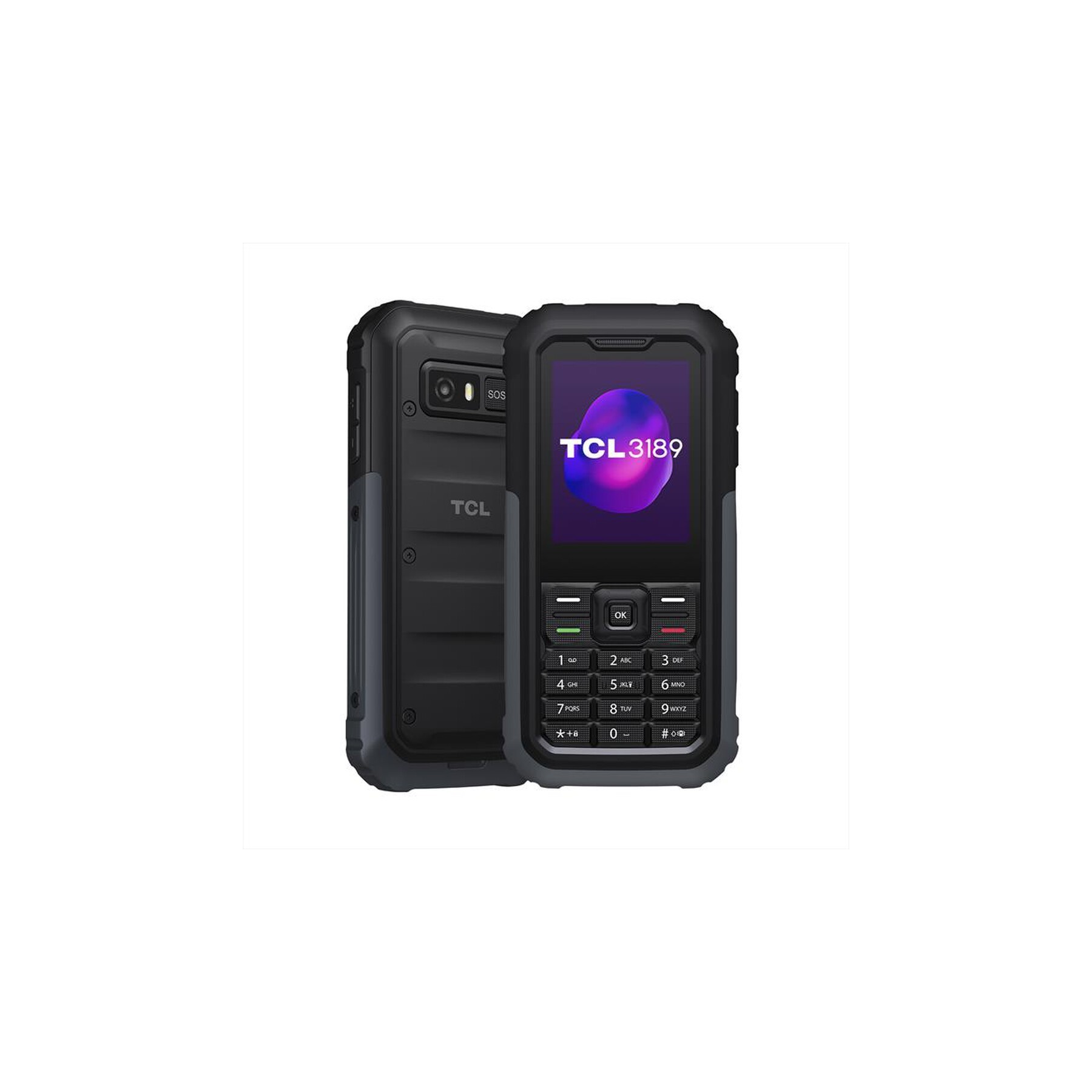 TCL 3189 RUGERIZADO 2,4" 64MB/128MB 2MP 4G HIMALAYA GRAY