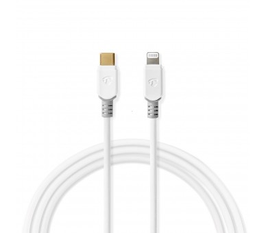 NEDIS CABLE USB | APPLE LIGHTNING | LIGHTNING DE APPLE 8-PIN | USB TYPE-C  MACHO | ORO | 2.00 M