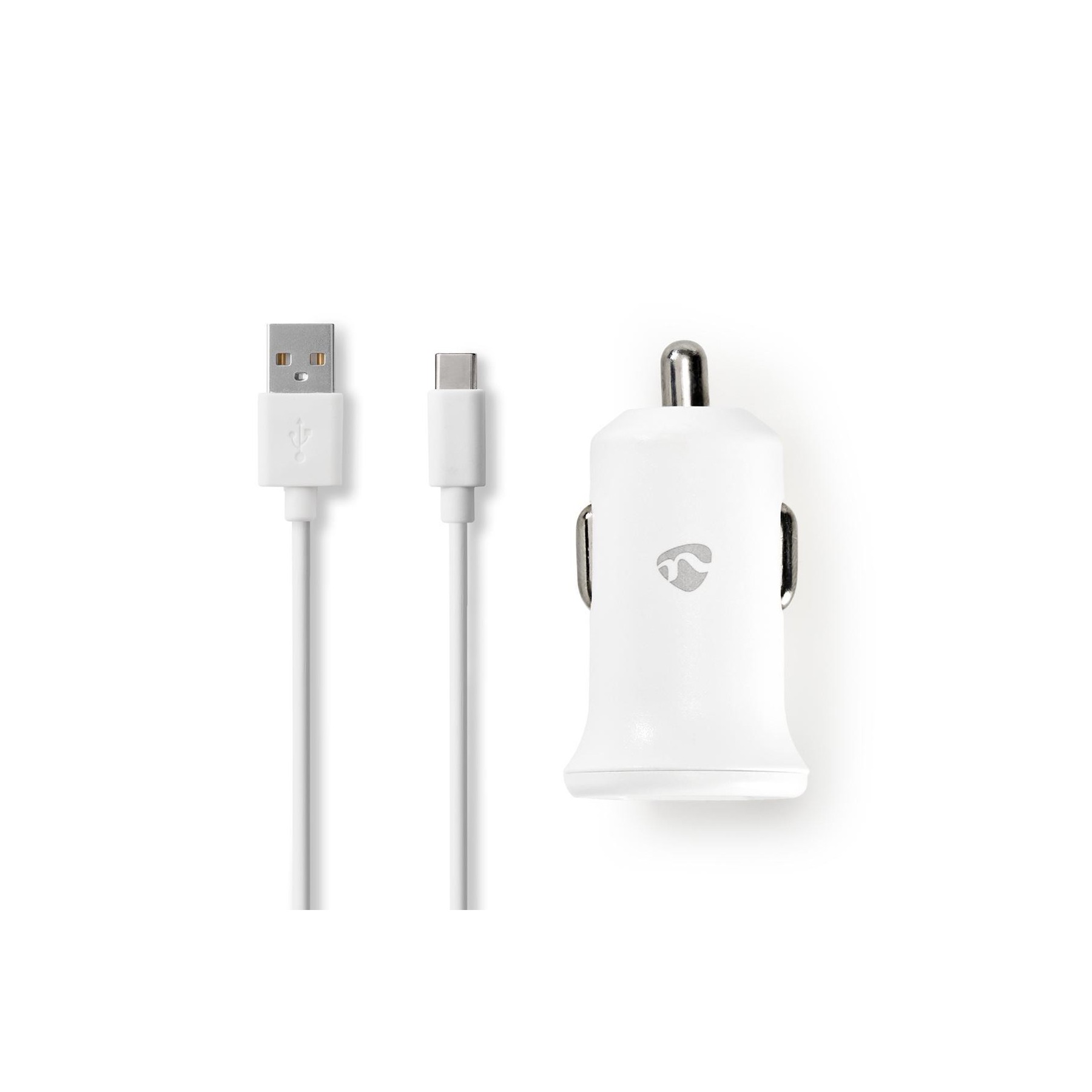 NEDIS CARGADOR DE COCHE | 1X 2,4 A | PUERTO: 1X USB-A | USB-C (SUELTO) CABLE | 1.00 M | 12 W