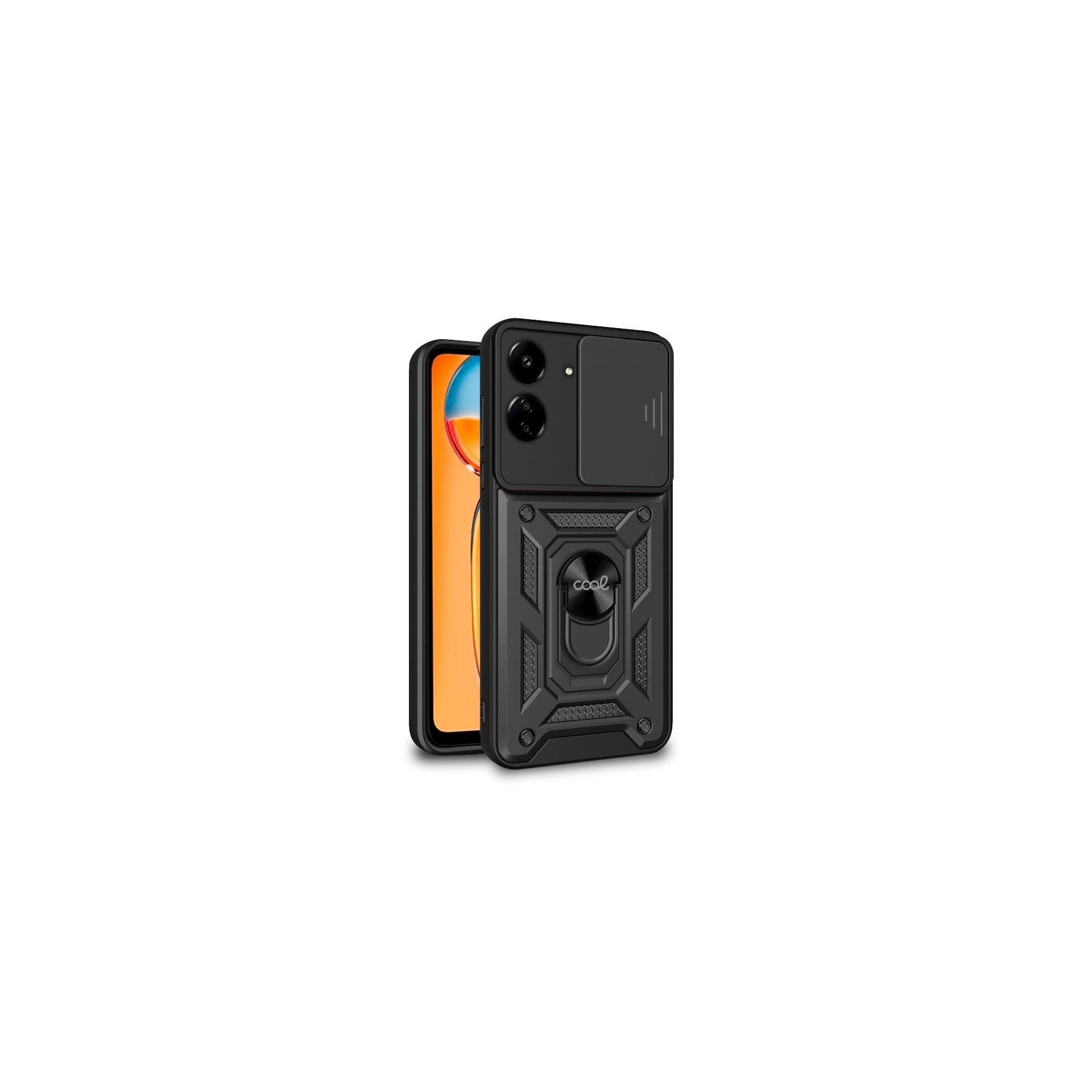 COOL CARCASA  XIAOMI REDMI 13C / POCO C65 HARD RING NEGRO