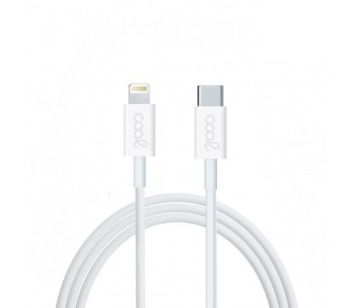 COOL CABLE USB   UNIVERSAL TIPO-C A LIGHTNING (1.2 METROS) BLANCO
