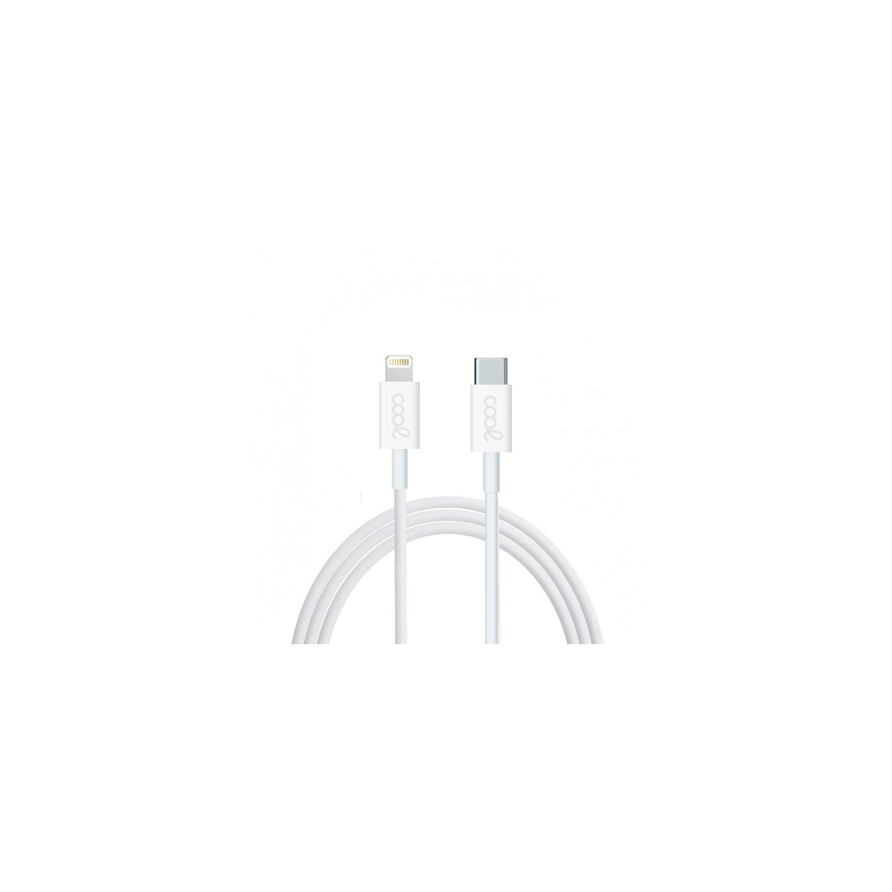 COOL CABLE USB   UNIVERSAL TIPO-C A LIGHTNING (1.2 METROS) BLANCO