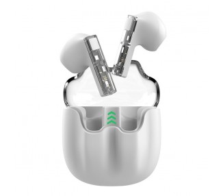 COOL AURICULARES STEREO BLUETOOTH DUAL POD EARBUDS VISION BLANCO