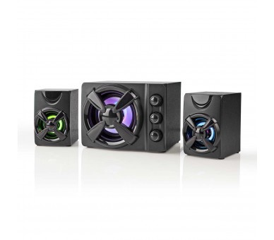 NEDIS ALTAVOCES  GAMING |ALTAVOZ: 2.1 |ALIMENTADO POR USB |3.5 MM MACHO |33 W| LED