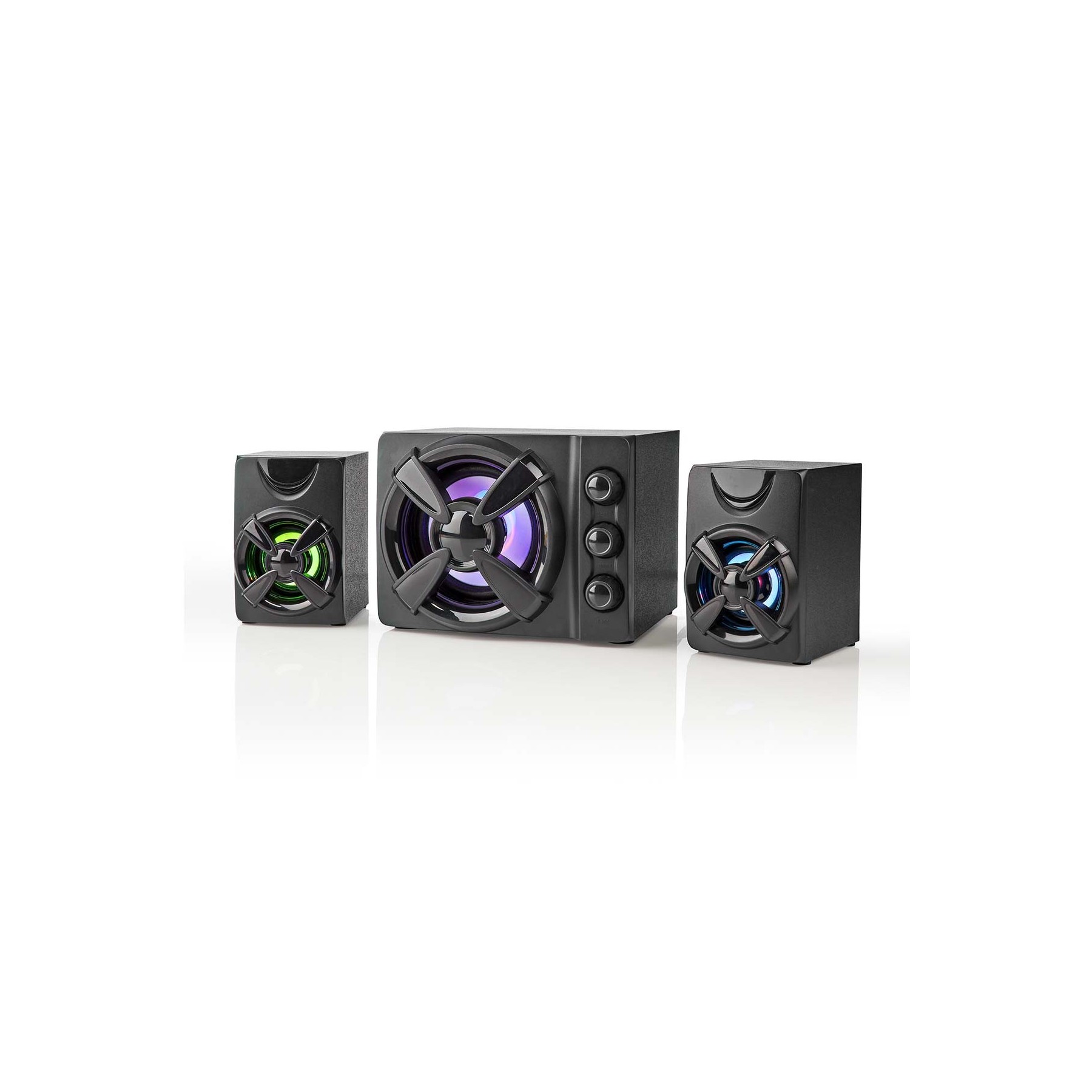 NEDIS ALTAVOCES  GAMING |ALTAVOZ: 2.1 |ALIMENTADO POR USB |3.5 MM MACHO |33 W| LED