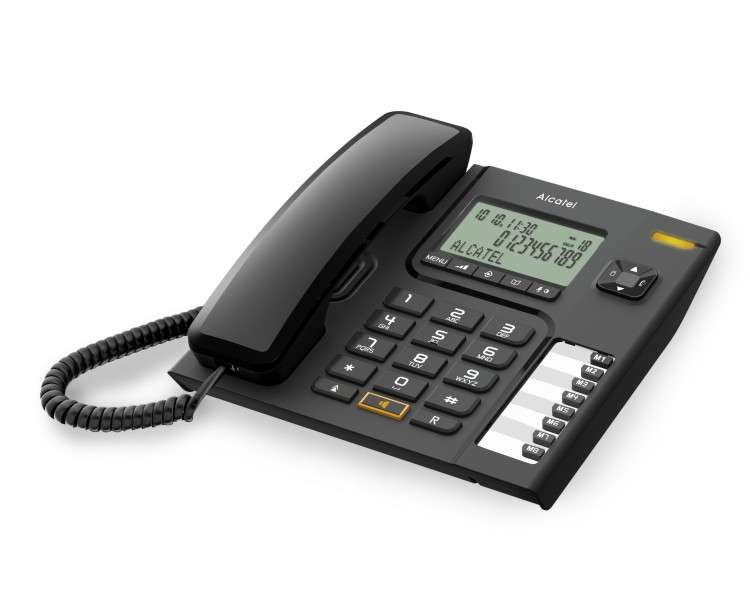 ALCATEL TELEFONO FIJO COMPACTO T76 NEGRO