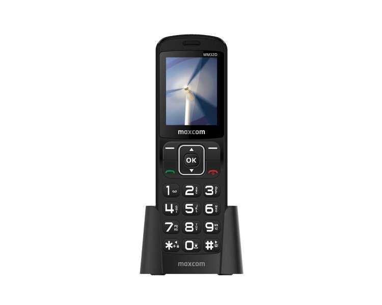 MAXCOM TELEFONO FIJO DEC MM32D 2,4" 2G SIM BLACK (NO RJ11)