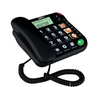 MAXCOM TELEFONO FIJO  KXT480  BLACK