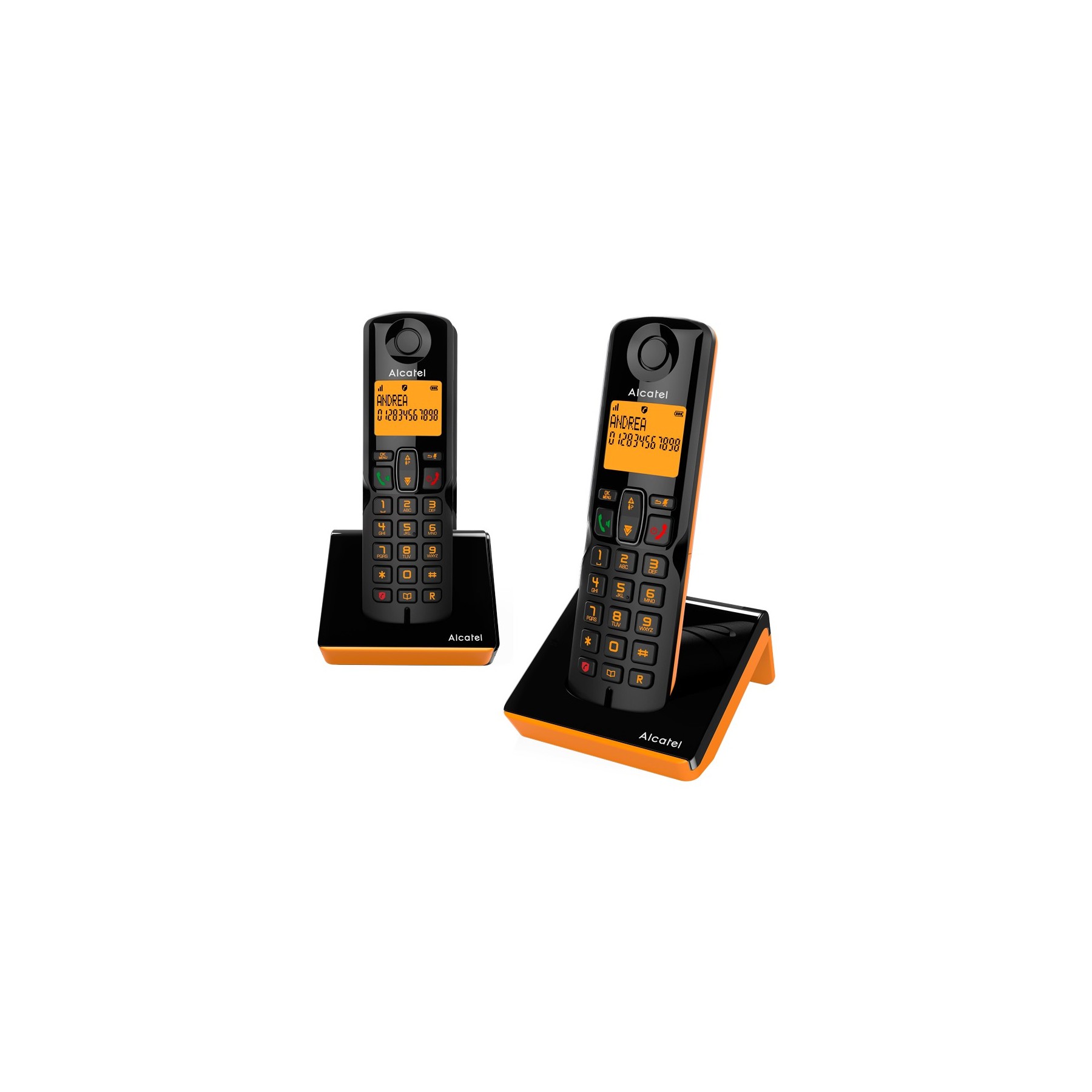 ALCATEL TELEFONO DEC S280 DUO BLACK+ORANGE