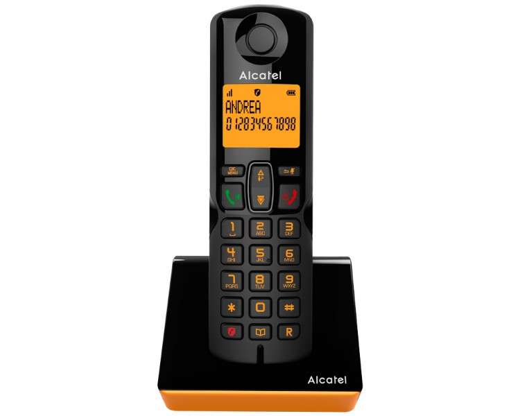 ALCATEL TELEFONO DEC S280  BLACK+ORANGE
