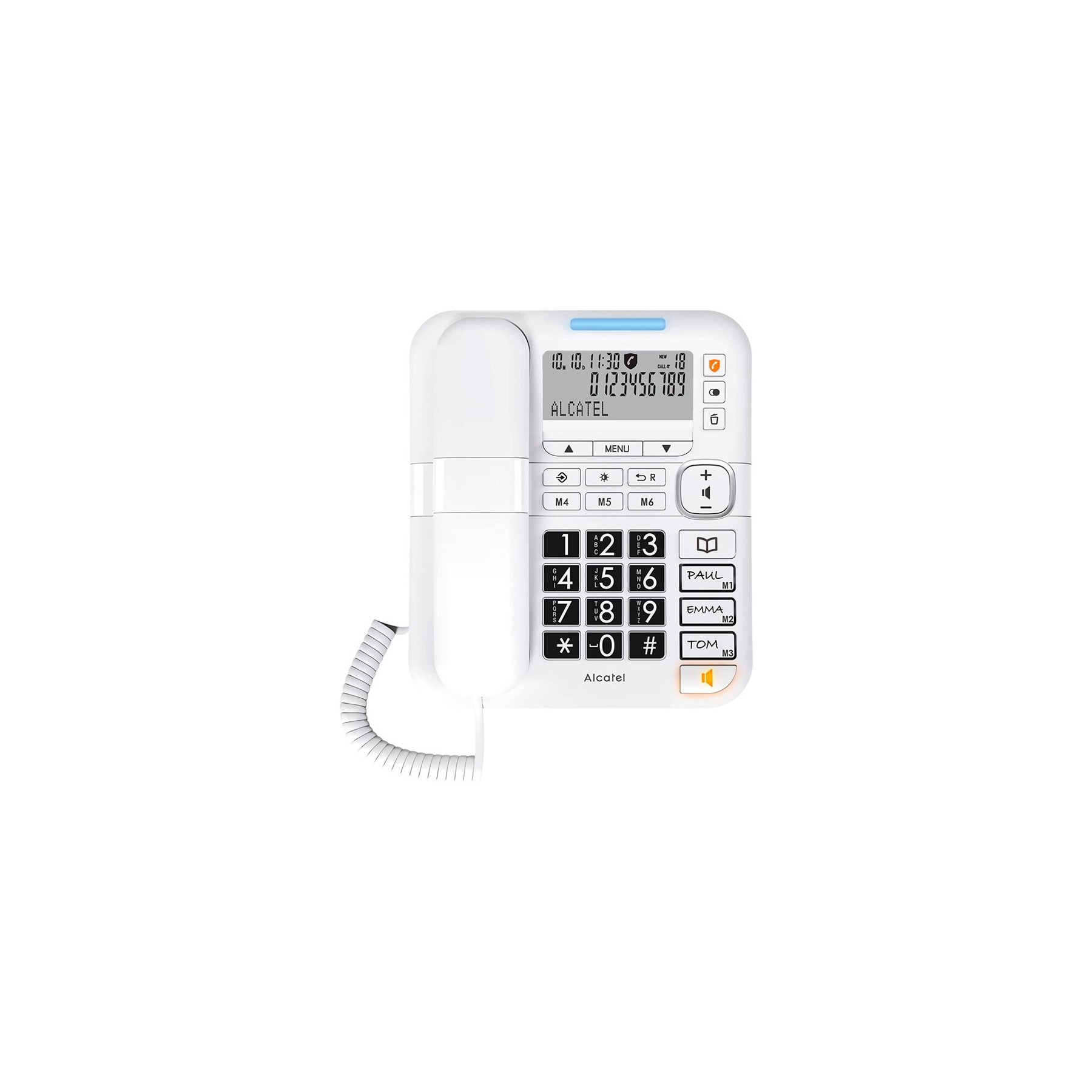 ALCATEL TELEFONO FIJO COMPACTO TMAX70 BLANCO