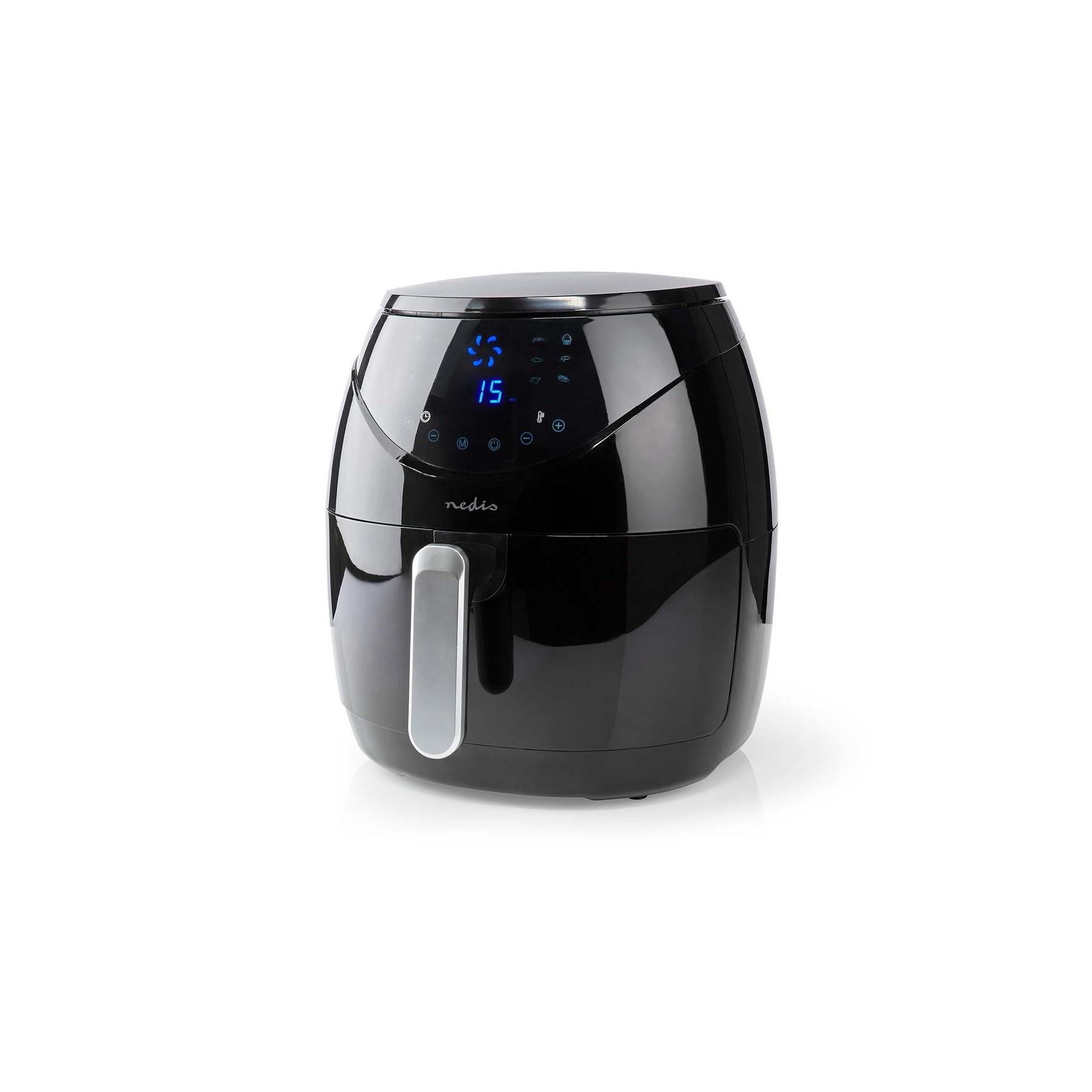 NEDIS FREIDORA DE AIRE CALIENTE | 4.6 L | MINUTERO: 60 MIN | DIGITAL | NEGRO