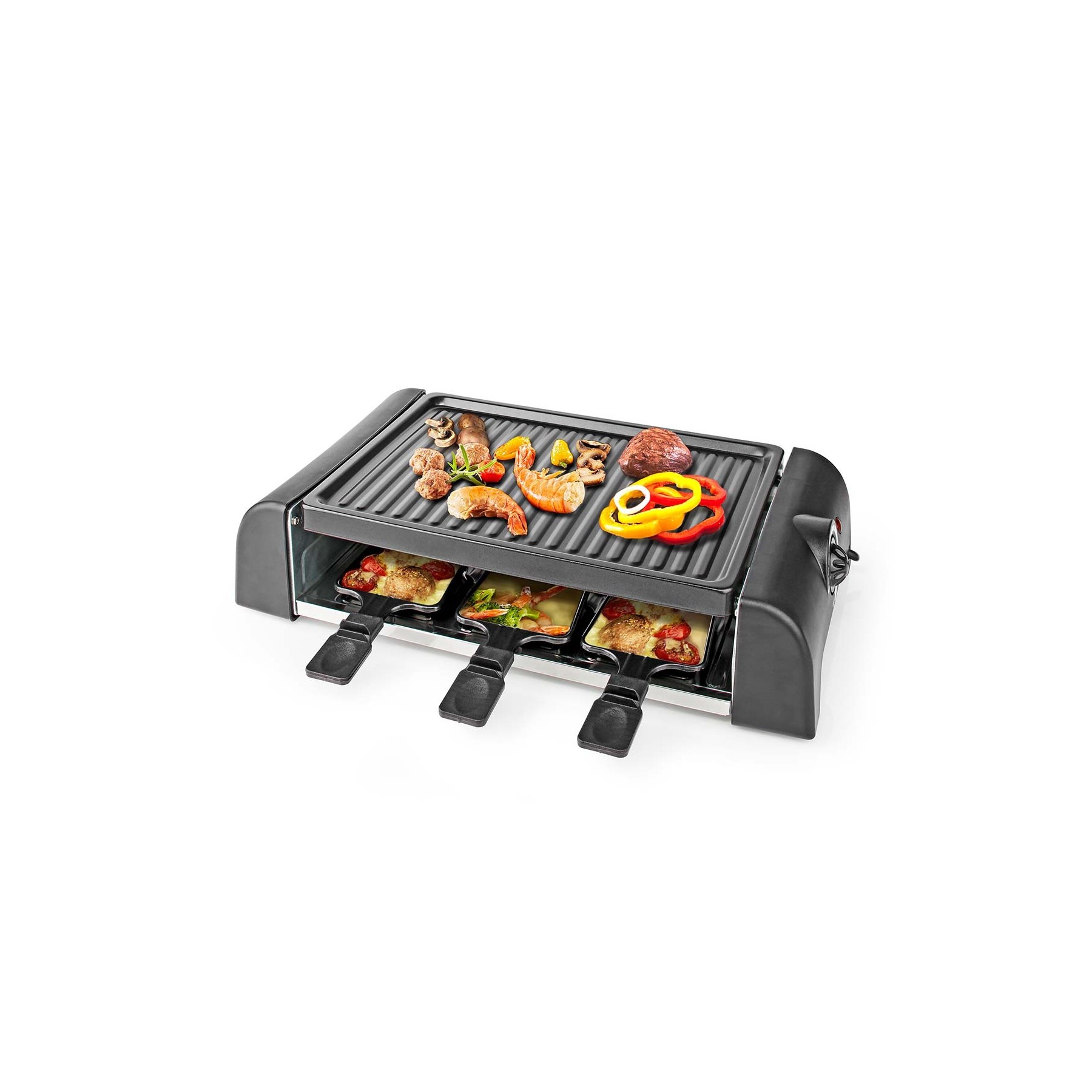 NEDIS GOURMET / RACLETTE | GRILL | 6 PERSONAS | ESPATULA | AJUSTE DE TEMPERATURA
