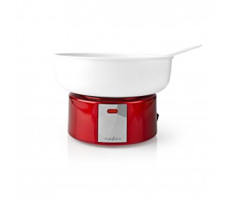 NEDIS MÁQUINA DE ALGODON DE AZUCAR | 500 W | BLANCO / ROJO
