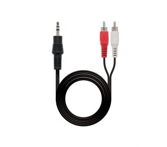 Cable audio 1xjack 35 to 2xrca