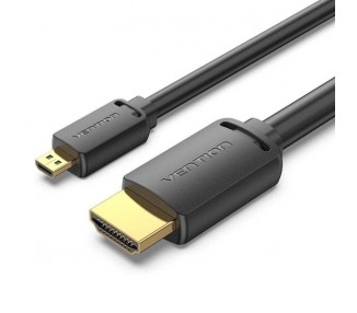 ph2Vention Cable HDMI 20 micro HDMI macho HDMI macho Negro h2El cable Vention HDMI 20 admite imagenes 4K hasta 60 HzbrLos termi
