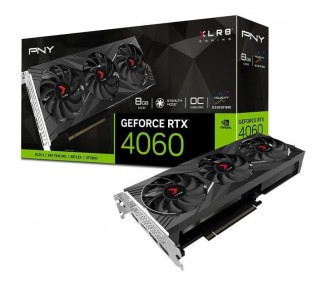 h2PNY GeForce RTX8482 4060 8GB XLR8 Gaming VERTO8482 EPIC X RGB Overclocked Triple Fan DLSS 3 h2p ppLas GPU NVIDIA GeForce RTX8