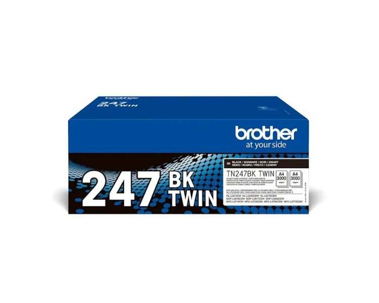 Brother Toner Pack TN247 2 uds Negro