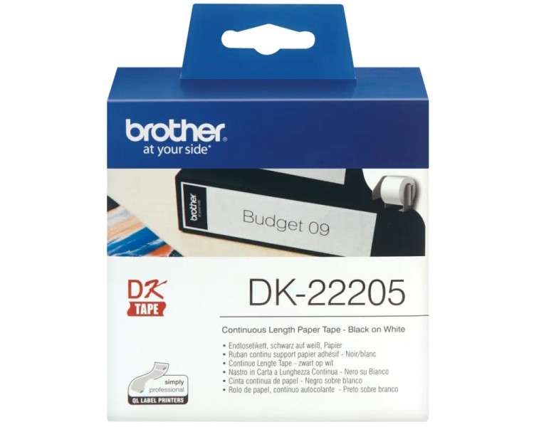 Brother Cinta DK22205 Papel Termico continuo 62mm