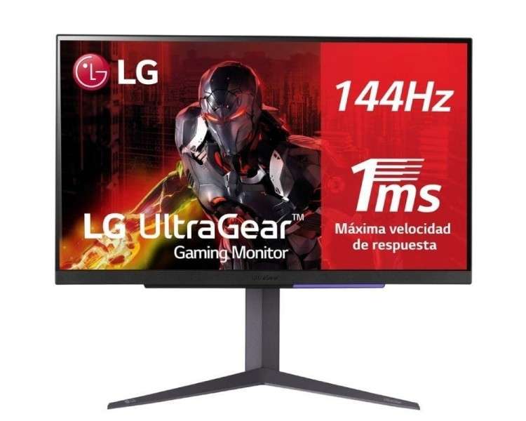 h2LG 27GR93U B Monitor gaming LG UltraGear h2pIPS 3840x2160 16 9 400cd m 107B 1 1ms 144Hz DCI P3gt90 HDR10 diag 685cm entr HDMI