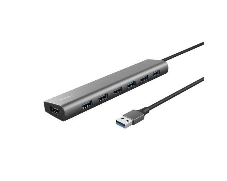 ph2Hub USB 32 Gen1 con 7 puertos h2Elegante hub USB de aluminio que aporta 7 puertos USB A adicionales con 5 Gbps de velocidad 