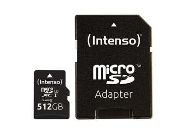 Tarjeta memoria micro sd intenso 512gb