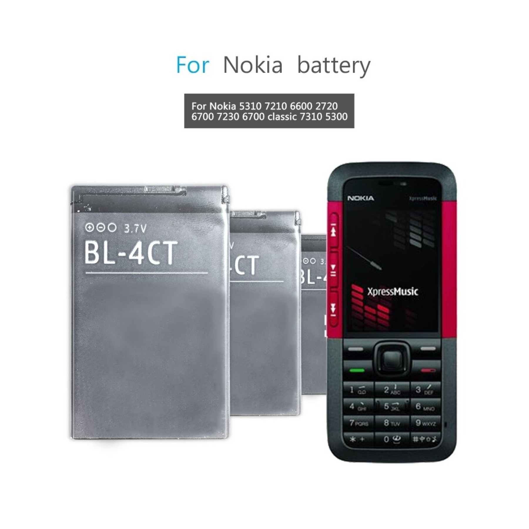 Batteria interna originale BL4CT BL-4CT Nokia 7230 6700 5310 X3
