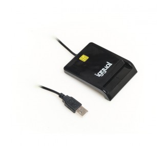 iggual Lector tarjetas ID DNI SIP USB 20 negro