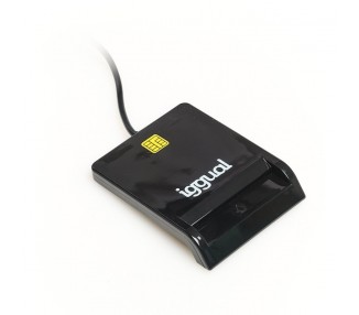 iggual Lector tarjetas ID DNI SIP USB 20 negro