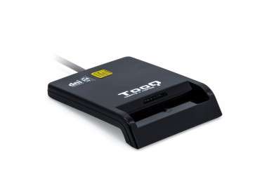 Tooq Lector de tarjetas DNIE SIM USB C negro