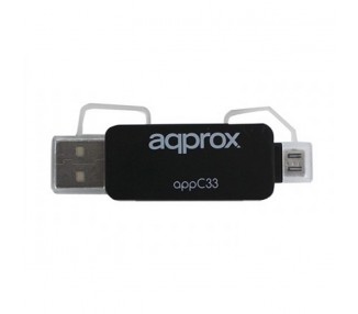 approx APPC33 Adaptador microSD SD MMC a USB micro