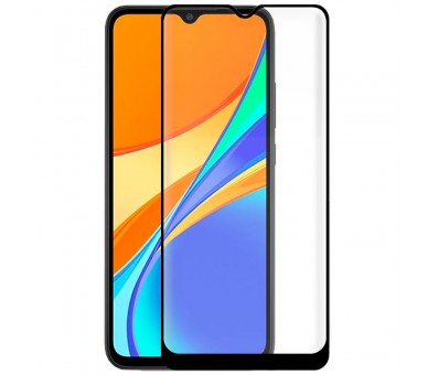 COOL PROTECTOR CRISTAL TEMPLADO  XIAOMI REDMI 9C / 10A / A1 / A1 PLUS /A2 ZTE (FULL 3D NEGRO)