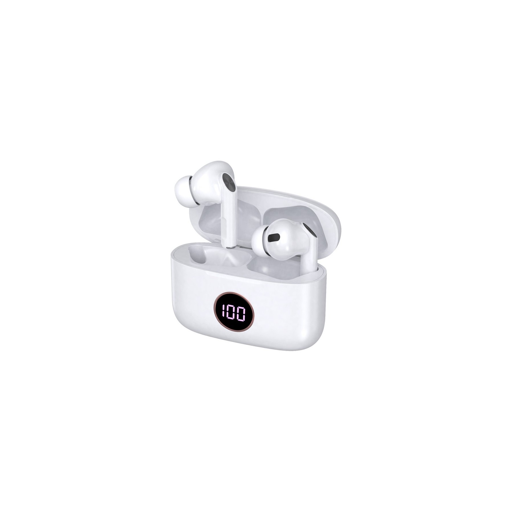 COOL AURICULARES STEREO BLUETOOTH EARBUDS LCD  AIR PRO BLANCO
