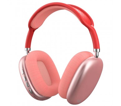 COOL AURICULARES STEREO BLUETOOTH CASCOS  ACTIVE MAX ROJO-ROSA