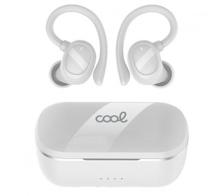 COOL AURICULARES STEREO BLUETOOTH EARBUDS INALÁMBRICOS  FIT SPORT BLANCO
