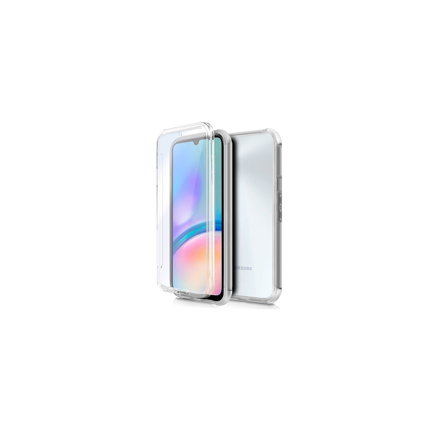 COOL FUNDA SILICONA 3D SAMSUNG A057 GALAXY A05S (TRANSPARENTE FRONTAL + TRASERA)