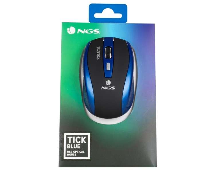 NGS Blue Tick raton optico 1600dpi USB Azul
