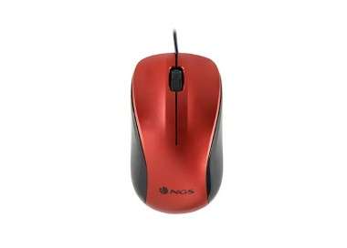 Raton optico ngs wired crew rojo
