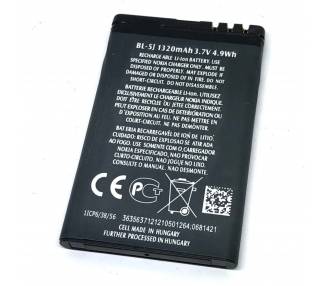 Battery For Nokia X6 , Part Number: BL-5J