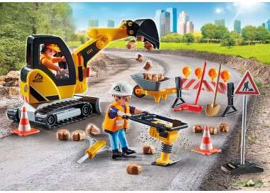 Playmobil construccion carreteras