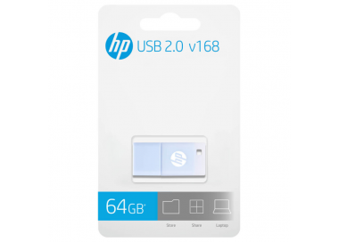 USB 20 HP 64GB v168 AZUL