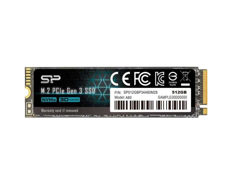SP P34A60 512GB SSD M2 PCIe Gen3x4 Nvme