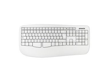 Phoenix k201 teclado ergonomico inalambrico 24ghz