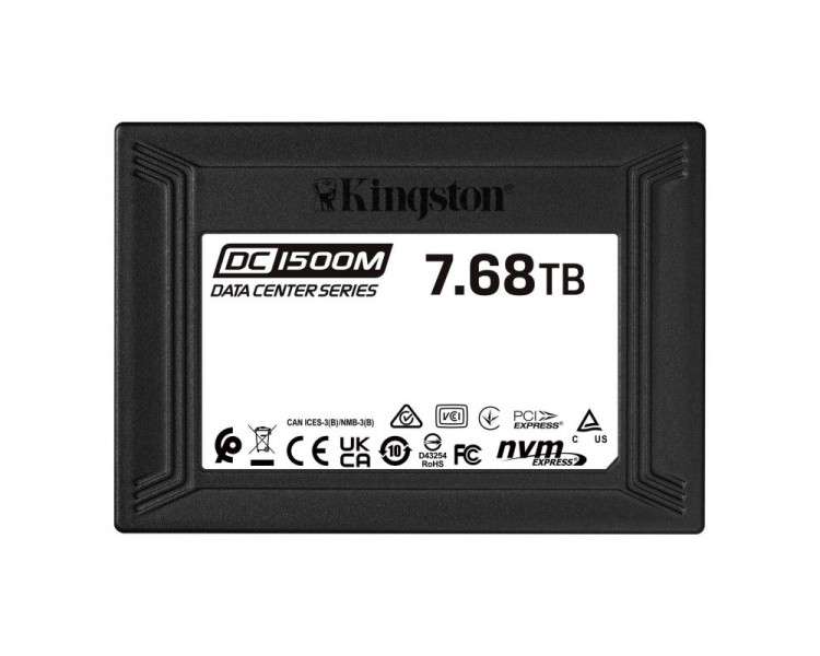 Kingston SSD DC1500M 768TB U2 25 NVMe PCIe