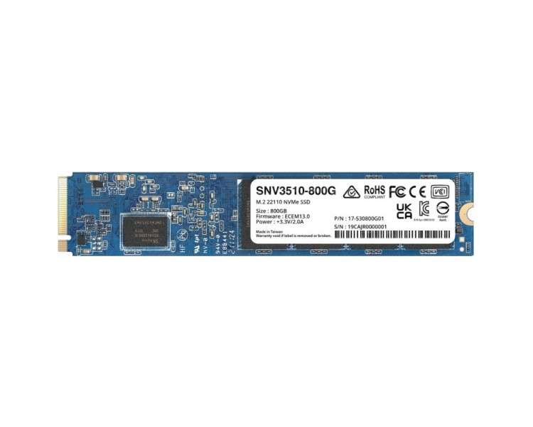Synology SNV3510 800G SSD NVMe PCIe 30 M2 22110