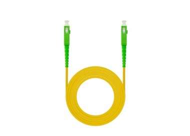 Nanocable cable fibra sc apc lszh amarillo