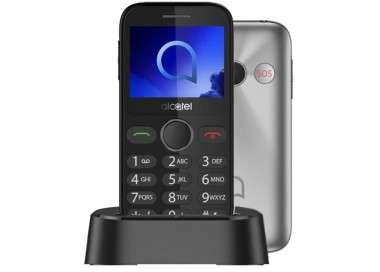Telefono movil alcatel 2020x plata 24pulgadas