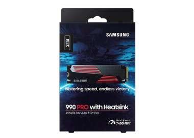 Samsung 990 PRO HeatSink SSD 2TB PCIe 40 NVMe M2