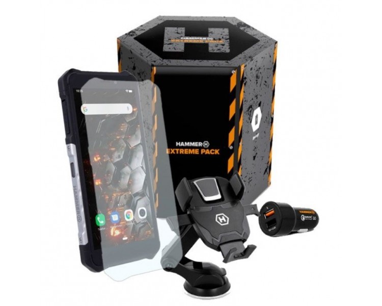 Pack telefono movil smartphone rugerizado hammer