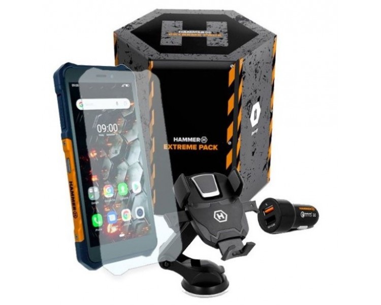 Pack telefono movil smartphone rugerizado hammer